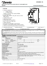 Preview for 1 page of Zennio MINiBOX 25 Technical Documentation