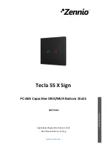 Zennio Tecla 55 X Sign User Manual preview