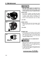 Preview for 22 page of Zenoah BCZ3000 Owner'S/Operator'S Manual