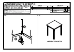 Preview for 2 page of ZENVIDA Betty Mid Cent Pub Table Square... Assembly Instructions