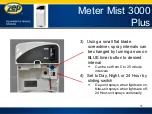 Preview for 11 page of ZEP METER MIST 3000 Plus Equipment & Instructions