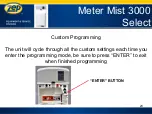 Preview for 23 page of ZEP METER MIST 3000 Plus Equipment & Instructions