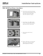 Preview for 21 page of Zephyr AK9428BS Use, Care And Installation Manual