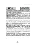 Preview for 45 page of Zephyr Breeze II Use, Care And Installation Manual