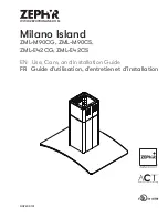 Preview for 41 page of Zephyr Milano Island ZML-M90CG Use, Care And Installation Manual