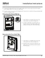 Preview for 21 page of Zephyr Presrv PRR24C01AS-OD Use, Care And Installation Manual