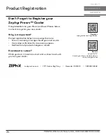 Preview for 34 page of Zephyr Presrv PRR24C01AS-OD Use, Care And Installation Manual