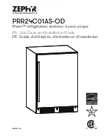 Preview for 35 page of Zephyr Presrv PRR24C01AS-OD Use, Care And Installation Manual