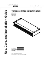 Zephyr ZRC-7000 Use, Care And Installation Manual preview