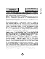 Preview for 51 page of Zephyr ZRG-E30AS Use, Care And Installation Manual