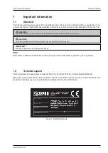 Preview for 5 page of Zepro Z 2500-130 Installation Instructions Manual