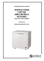 Preview for 1 page of Zero Appliances ECF220AC Instructions Manual