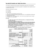 Preview for 3 page of Zero Appliances GR265E Installation, Service And User Instructions Manual