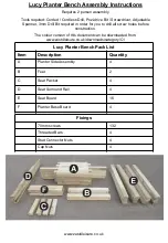 Preview for 2 page of Zest 4 Leisure Lucy Planter Bench Assembly Instructions Manual