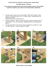 Preview for 3 page of Zest 4 Leisure Rebecca Table Assembly Instructions