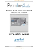 Preview for 1 page of Zeta Alarm Systems Prem1er Quatro Installation Manual