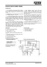 Zetex ZXLD1321EV2 Uesr Manual preview