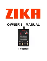 zika I-TIG200DC Owner'S Manual preview