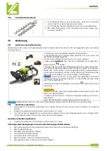 Preview for 14 page of Zipper Mowers ZI-BHS2600 User Manual