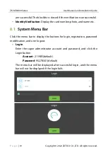 Preview for 20 page of ZKTeco ZK-MD6000 Series User Manual And Installation Manual