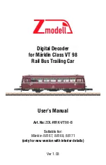 Preview for 1 page of Zmodell ZDL-MRK-VT98-B User Manual