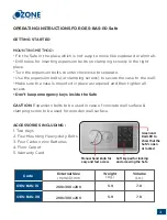 Preview for 3 page of Zone SAFE OES-BAS-i5 Operating Manual