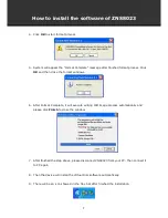 Preview for 3 page of Zonet ZNS8023 Software Manual