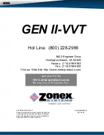 Preview for 51 page of Zonex GEN II -VVT Installation And Application Manual