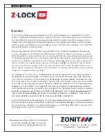 Preview for 2 page of Zonit Z-LOCK User Manual