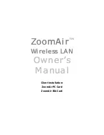 Preview for 1 page of Zoom ZoomAir 4000 Owner'S Manual