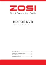 ZOSI HD POE NVR Quick Connection Manual preview