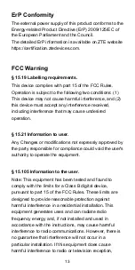 Preview for 13 page of Zte 7540N Quick Start Manual