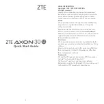 Preview for 3 page of Zte A2322G Quick Start Manual