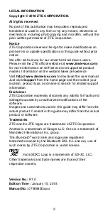 Preview for 2 page of Zte BLADE A530 Quick Start Manual