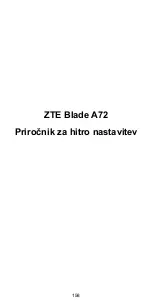 Preview for 160 page of Zte Blade A72 Quick Start Manual