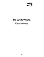 Preview for 34 page of Zte BLADE V LITE Quick Start Manual