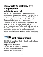 Preview for 2 page of Zte C132 User Manual