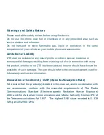 Preview for 2 page of Zte Charm Ring R1 User Manual