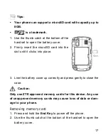 Preview for 17 page of Zte F930 User Manual