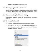 Preview for 12 page of Zte HSDPA USB modem User Manual