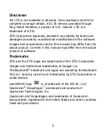 Preview for 3 page of Zte Imperial II User Manual