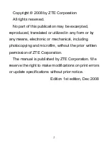 Preview for 2 page of Zte MF102 User Manual