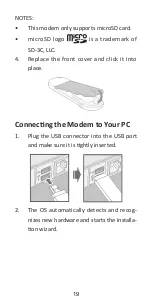 Preview for 19 page of Zte MF195E Quick Start Manual