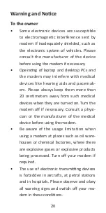 Preview for 20 page of Zte MF195E Quick Start Manual