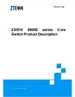 Zte ZXR10 8900E series Product Description preview