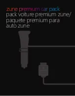 Zune premium car pack Manual preview