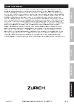 Preview for 27 page of Zurich ZRPRO Owner'S Manual