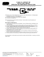 Preview for 3 page of ZURN Z1196 Operation And Maintenance Instructions