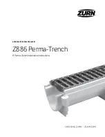 Preview for 1 page of ZURN Z886 Perma-Trench Installation Instructions Manual