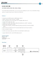 ZUUM H4X4-4K18G Manual preview